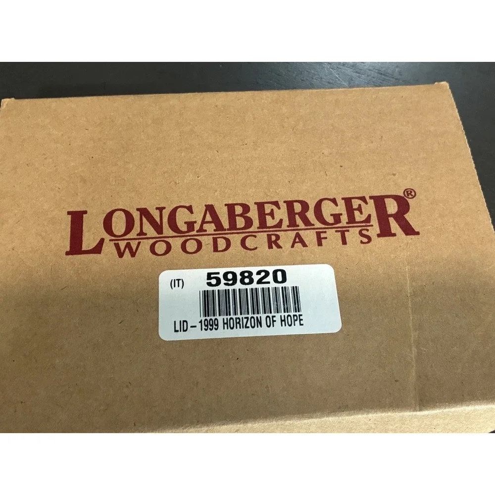LONGABERGER Woodcrafts 1999 Horizon Of Hope Basket Lid--#59820 Replacement Lid